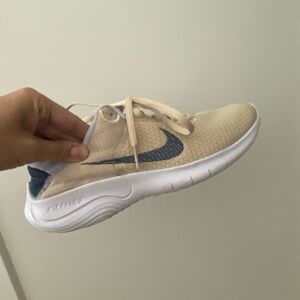 Brand new beige Nike running shoes